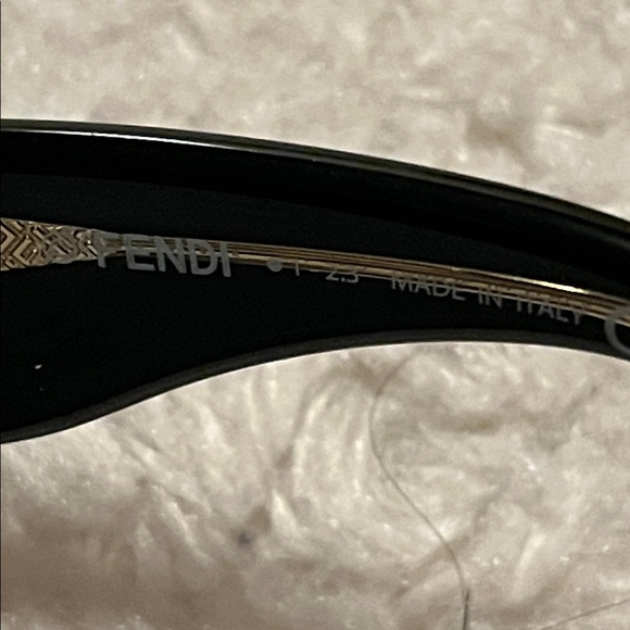 Fendi Classic Black Gold Sunglasses unisex main image 6